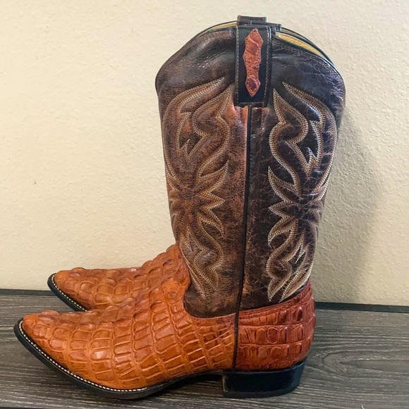 Gator cowboy western boots - Picture 3 of 9